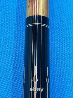 Jacoby Custom Pool Cue 11.75mm 29kw Shaft Leather Wrap Radial Tulip