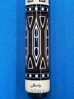 Jacoby Custom Pool Cue 11.75mm 29kw Shaft Zircote Elforyn Azurite Web 30 Butt