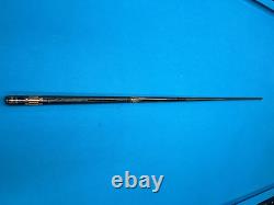 Jacoby Custom Pool Cue 11.8mm 30 4.0 Cf Shaft Ebony Tulip Radial Joint Leather
