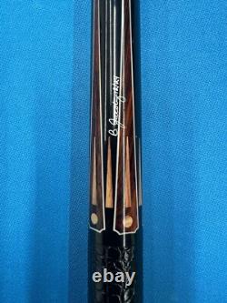 Jacoby Custom Pool Cue 11.8mm 30 4.0 Cf Shaft Ebony Tulip Radial Joint Leather