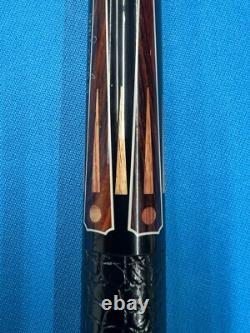 Jacoby Custom Pool Cue 11.8mm 30 4.0 Cf Shaft Ebony Tulip Radial Joint Leather