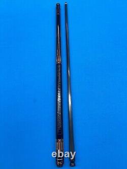 Jacoby Custom Pool Cue 11.8mm 30 4.0 Cf Shaft Ebony Tulip Radial Joint Leather