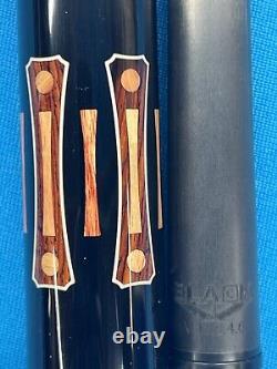 Jacoby Custom Pool Cue 11.8mm 30 4.0 Cf Shaft Ebony Tulip Radial Joint Leather