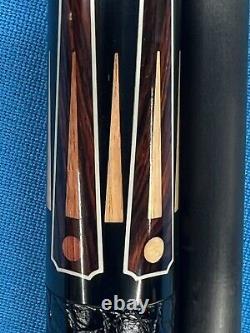Jacoby Custom Pool Cue 11.8mm 30 4.0 Cf Shaft Ebony Tulip Radial Joint Leather