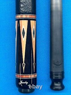 Jacoby Custom Pool Cue 12.3mm 29 4.0 Cf Shaft Leather Wrap Radial Tulip