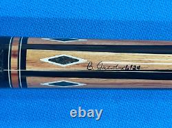 Jacoby Custom Pool Cue 12.3mm 29 4.0 Cf Shaft Leather Wrap Radial Tulip