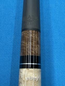 Jacoby Custom Pool Cue 12.3mm 29 Cf Shaft Ebony Elder Burl Mother Of Pearl
