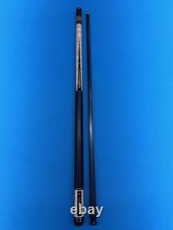 Jacoby Custom Pool Cue 12.3mm 29 Cf Shaft Ebony Elder Burl Mother Of Pearl