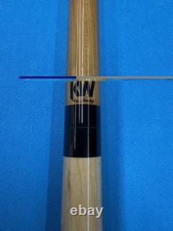 Jacoby Custom Pool Cue 12.3mm 29 Kw Shaft Coco Blue Jean Lapis Maple Leather