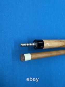 Jacoby Custom Pool Cue 12.3mm 29 Kw Shaft Coco Blue Jean Lapis Maple Leather