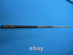 Jacoby Custom Pool Cue 12.3mm 29 Kw Shaft Leopardwood Leather Wrap