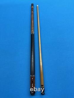 Jacoby Custom Pool Cue 12.3mm 29 Kw Shaft Leopardwood Leather Wrap