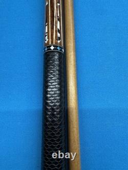Jacoby Custom Pool Cue 12.3mm 29 Kw Shaft Leopardwood Leather Wrap
