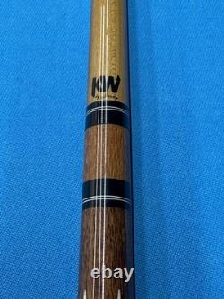 Jacoby Custom Pool Cue 12.3mm 29 Kw Shaft Leopardwood Leather Wrap