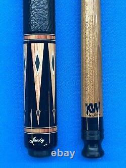 Jacoby Custom Pool Cue 12.3mm 29kw Shaft Leather Wrap Radial Tulip