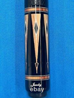 Jacoby Custom Pool Cue 12.3mm 29kw Shaft Leather Wrap Radial Tulip