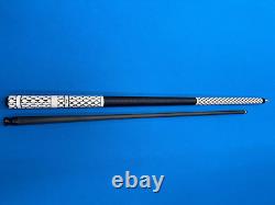 Jacoby Custom Pool Cue 12.3mm 30 4.0 Cf Shaft Leather Wrap Radial 4 Extension