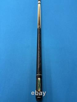 Jacoby Custom Pool Cue 12.75mm 29 Jacoby Kw Shaft Leather Wrap Ebony Malachite