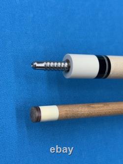 Jacoby Custom Pool Cue 12.75mm 29 Jacoby Kw Shaft Leather Wrap Ebony Malachite