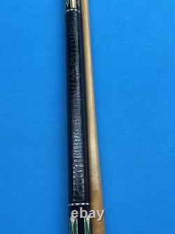Jacoby Custom Pool Cue 12.75mm 29 Jacoby Kw Shaft Leather Wrap Ebony Malachite