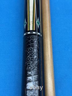 Jacoby Custom Pool Cue 12.75mm 29 Jacoby Kw Shaft Leather Wrap Ebony Malachite
