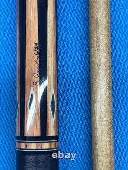 Jacoby Custom Pool Cue 12.75mm 29 Jacoby Kw Shaft Leather Wrap Radial Tulip
