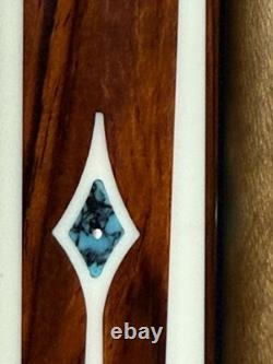 Jacoby Custom Pool Cue 12.75mm 29 Kw Shaft Coco-be Maple-turq-juma Radial Joint Jacoby Custom Pool Cue 12.75mm 29 Kw Shaft Coco-be Maple-turq-juma Radial Joint