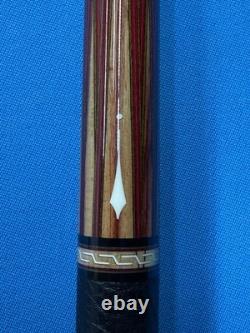 Jacoby Custom Pool Cue 12.75mm 29 Kw Spalted Maple Tulipwood Bloody Jasper Juma