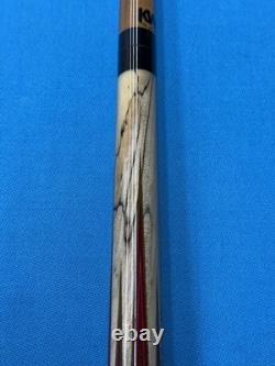 Jacoby Custom Pool Cue 12.75mm 29 Kw Spalted Maple Tulipwood Bloody Jasper Juma