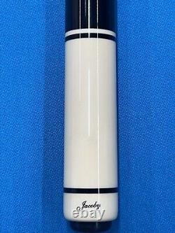 Jacoby Custom Pool Cue 12.75mm 29 Ultra Pro 4 Ext. Wraples Holly Ebony Radial