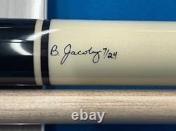 Jacoby Custom Pool Cue 12.75mm 29 Ultra Pro 4 Ext. Wraples Holly Ebony Radial