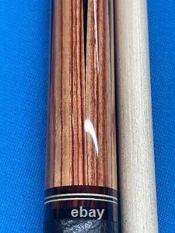 Jacoby Custom Pool Cue 12.75mm 29 Ultra Shaft Leather Wrap Ebony Tulipwood