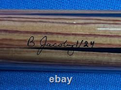 Jacoby Custom Pool Cue 12.75mm 29 Ultra Shaft Leather Wrap Ebony Tulipwood