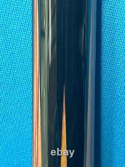 Jacoby Custom Pool Cue 12.75mm 29 Ultra Shaft Leather Wrap Ebony Tulipwood