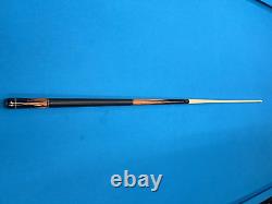 Jacoby Custom Pool Cue 12.75mm 29 Ultra Shaft Leather Wrap Ebony Tulipwood