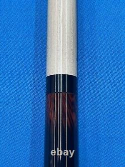 Jacoby Custom Pool Cue 12.75mm 29 Ultra Shaft Leather Wrap Ebony Tulipwood