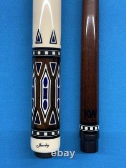 Jacoby Custom Pool Cue 12.75mm 29diveney Blank Dark Roast Kw Shaft Azurite Web
