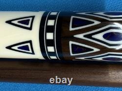 Jacoby Custom Pool Cue 12.75mm 29diveney Blank Dark Roast Kw Shaft Azurite Web