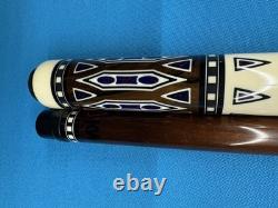 Jacoby Custom Pool Cue 12.75mm 29diveney Blank Dark Roast Kw Shaft Azurite Web