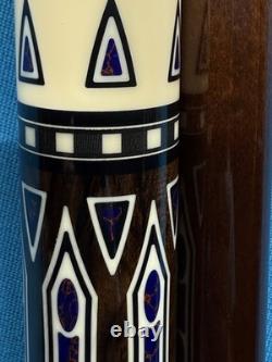Jacoby Custom Pool Cue 12.75mm 29diveney Blank Dark Roast Kw Shaft Azurite Web