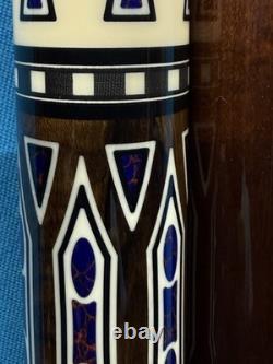 Jacoby Custom Pool Cue 12.75mm 29diveney Blank Dark Roast Kw Shaft Azurite Web