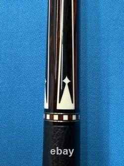 Jacoby Custom Pool Cue 12.7mm 29 4.0 Cf Shaft Leather Wrap Ebony