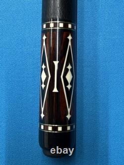 Jacoby Custom Pool Cue 12.7mm 29 4.0 Cf Shaft Leather Wrap Ebony