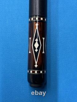 Jacoby Custom Pool Cue 12.7mm 29 4.0 Cf Shaft Leather Wrap Ebony