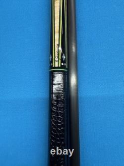 Jacoby Custom Pool Cue 12.7mm 29 Cf Shaft Mother Of Pearl Leather Wrap Radial