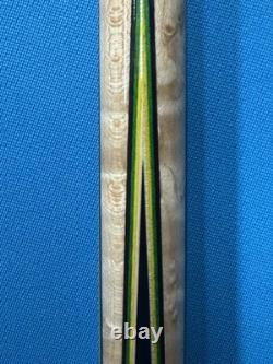 Jacoby Custom Pool Cue 12.7mm 29 Cf Shaft Mother Of Pearl Leather Wrap Radial Jacoby Custom Pool Cue 12.7mm 29 Cf Shaft Mother Of Pearl Leather Wrap Radial