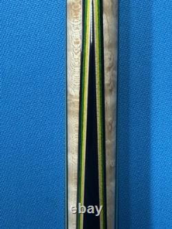 Jacoby Custom Pool Cue 12.7mm 29 Cf Shaft Mother Of Pearl Leather Wrap Radial