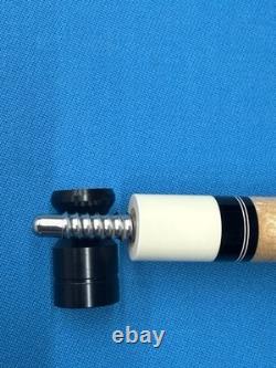 Jacoby Custom Pool Cue 12.7mm 29 Cf Shaft Mother Of Pearl Leather Wrap Radial