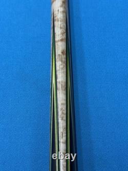 Jacoby Custom Pool Cue 12.7mm 29 Cf Shaft Mother Of Pearl Leather Wrap Radial
