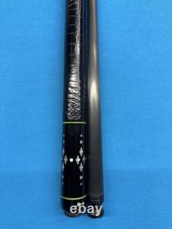 Jacoby Custom Pool Cue 12.7mm 29 Cf Shaft Mother Of Pearl Leather Wrap Radial